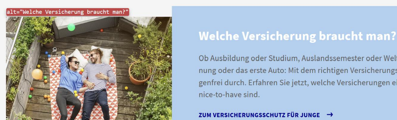 Beispiel für Alt-Texte in Bildern