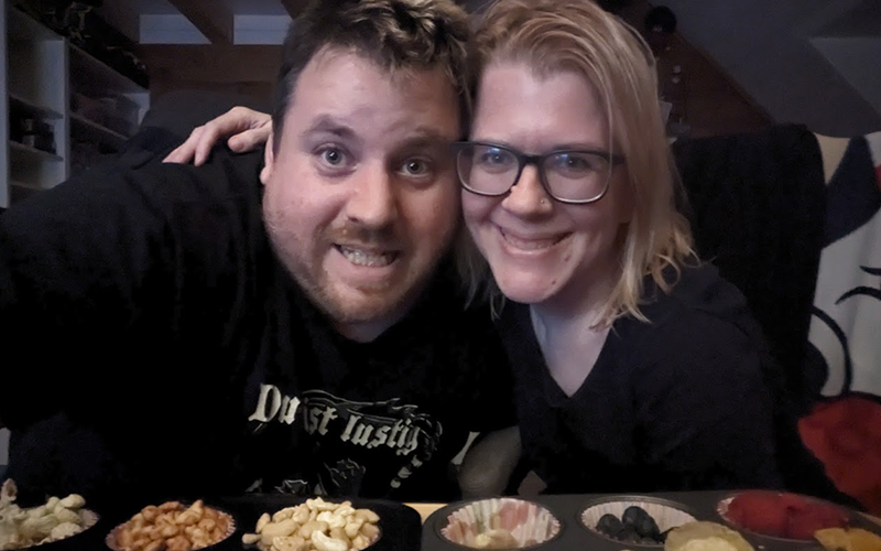 Barbara zusammen mit ihrem Ehemann